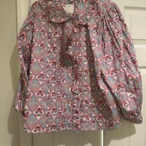 Karlie Paris Floral Pleat Vintage Ruffle Collar